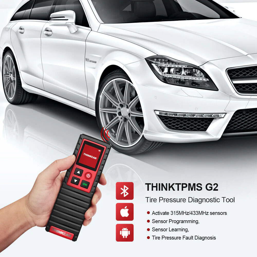 Thinkcar All-In-One Service Kit - OBD2 Scanner TPMS Automotive Diagnostic Equipment Test Tools - Image 9