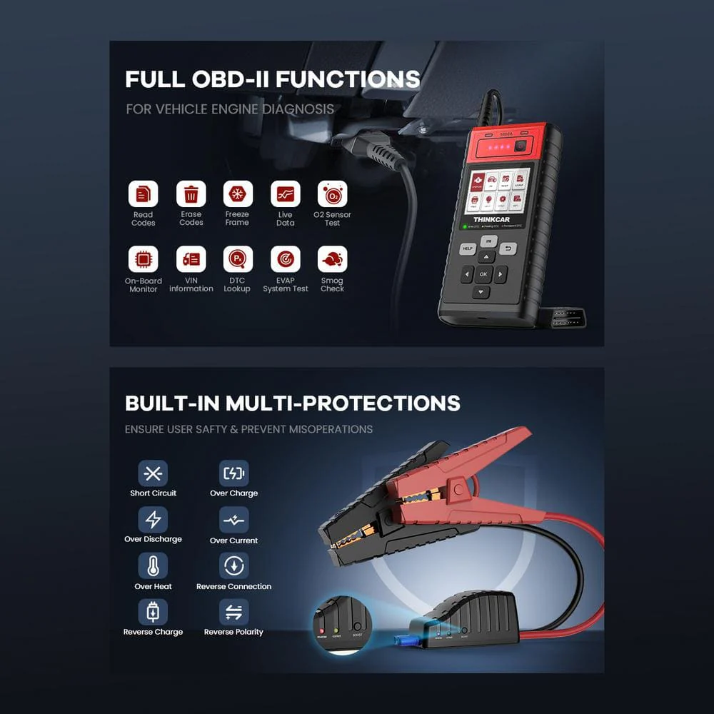 Thinkcar CJS101 (1800Mah) - Portable Vehicle Battery Jump Starter Battery Pack Tool - Image 6